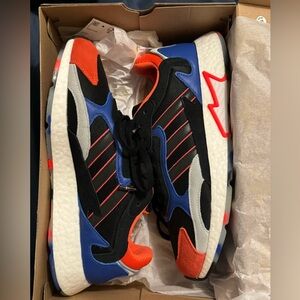 Adidas Tresc Run Size 11.5 Core Black/Solar Red/Hi-Res Blue New With Box
